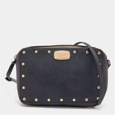 michael kors sandrine stud small leather crossbody|Michael Kors Crossbody Bags .